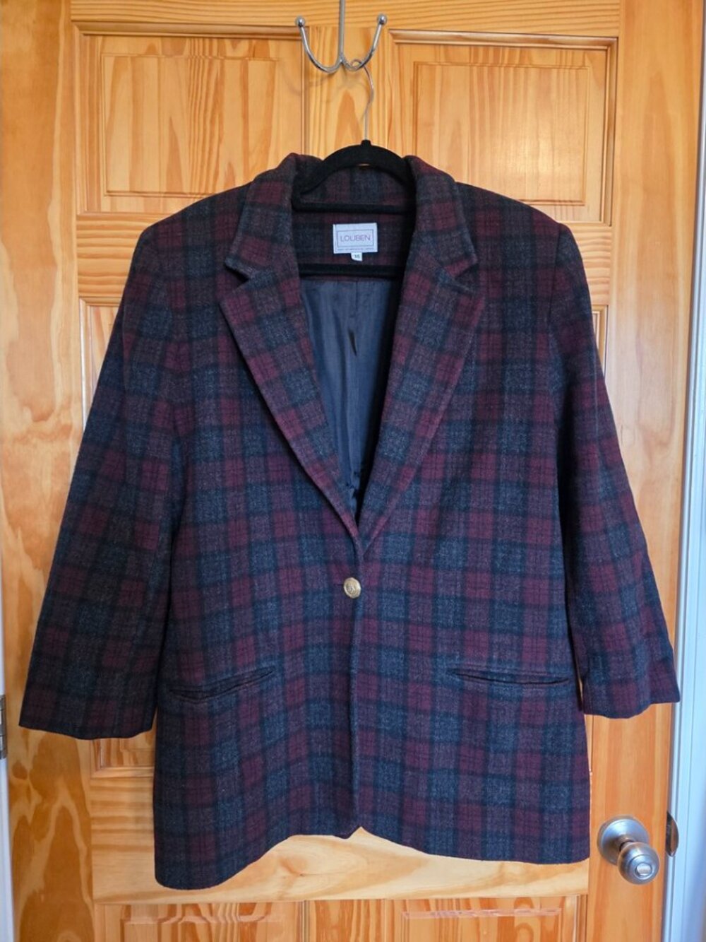 Vintage Louben Women's? Size 14 Pure Virgin Wool Blazer